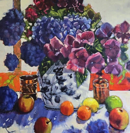 Jane MacIntosh | Autumn  Hydrangeas | McAtamney Gallery   | Geraldine NZ